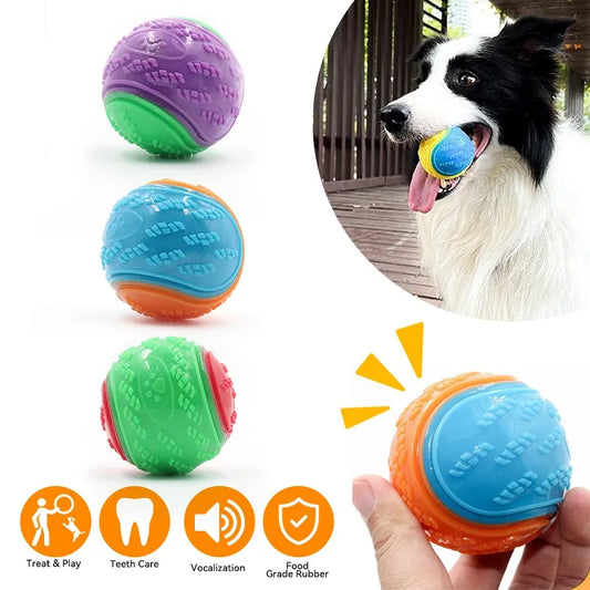 Interactive dog toy ball